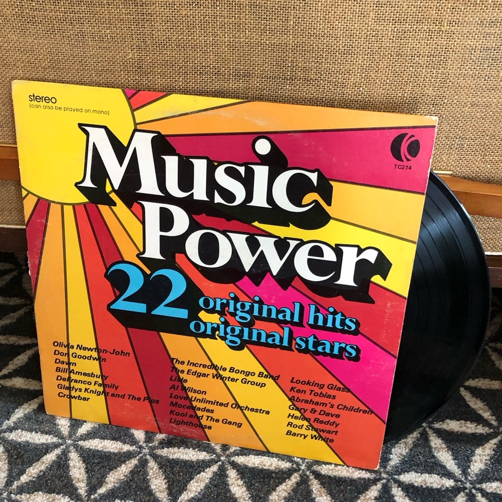 70's K-Tel "Music Power" Record - K-Tel Compilation Album - 70's Record